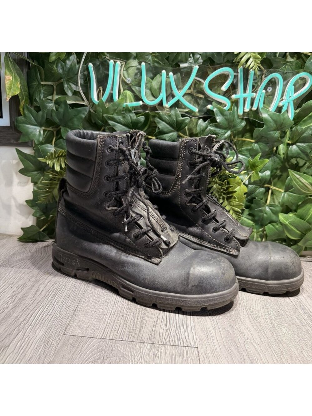 RedBack Rescue Tactical Steel Toe Boot USFBF Black Leather Zipper/Lace Mens 10 E